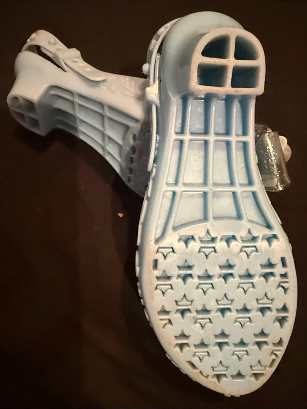 Disney Light Blue Princess Slip-On Dress Shoes with Bow and Character Accent